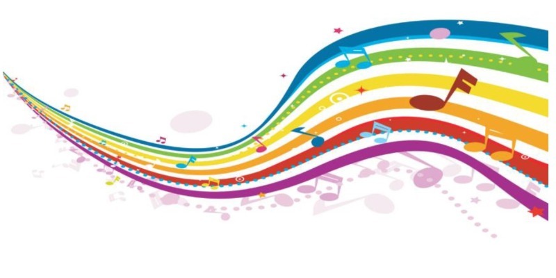 Musical Stave Coloured Image