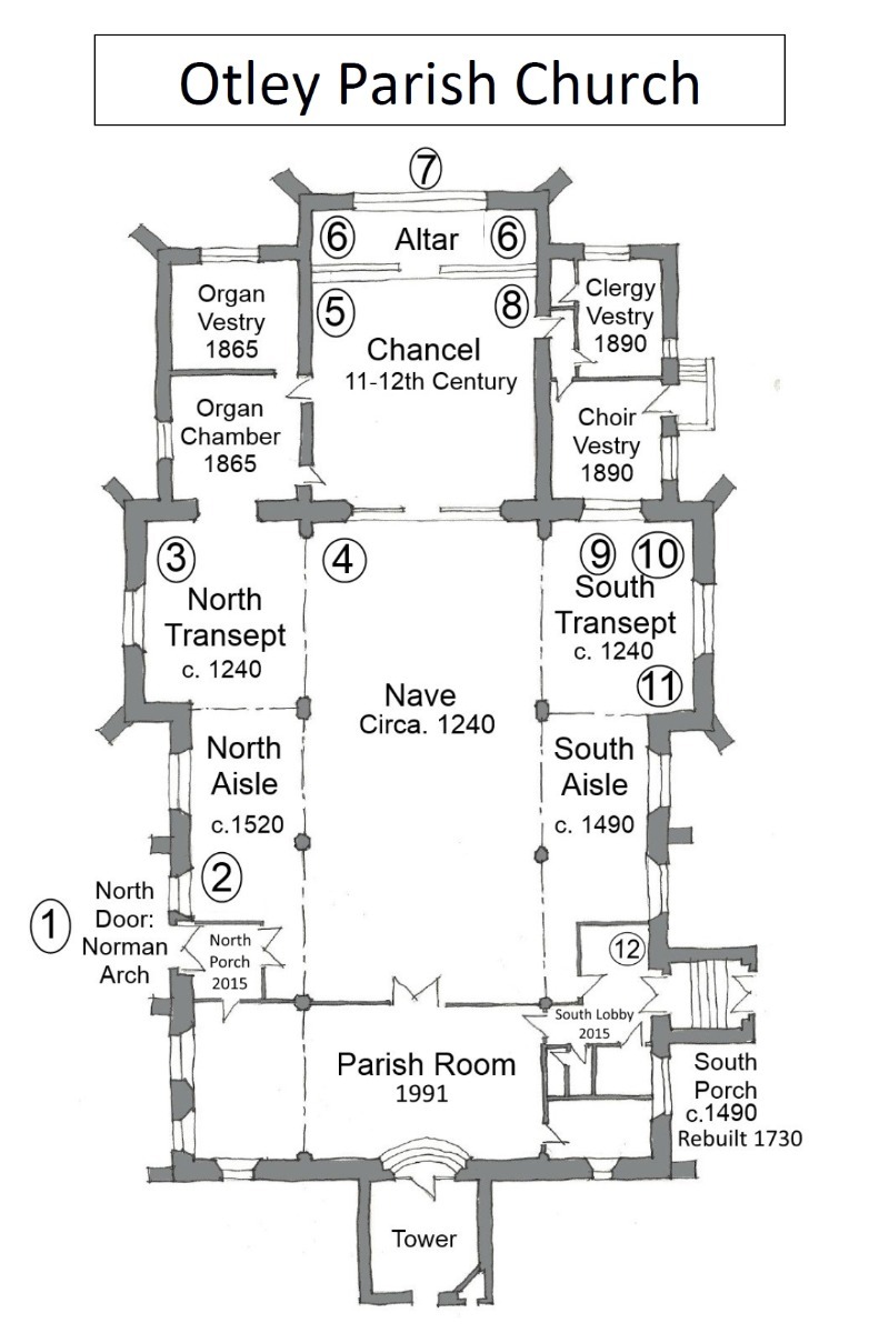 Church Plan with Numbers