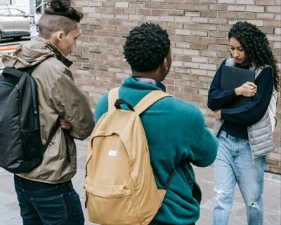 Young People on Street (croppe